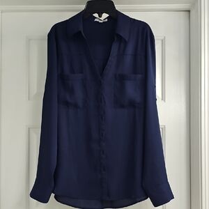 Express Portofino Shirt in Deep Blue